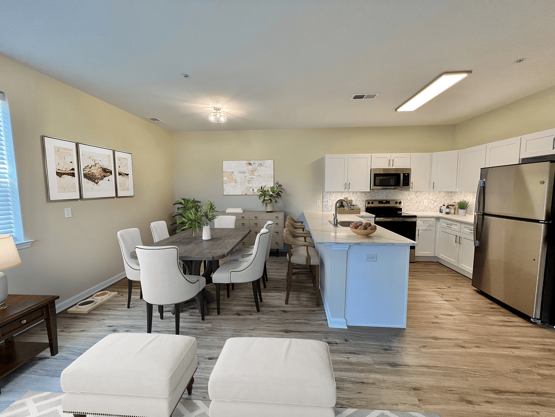 Living, Dining & Kitchen - The Residences at Willow Ridge
