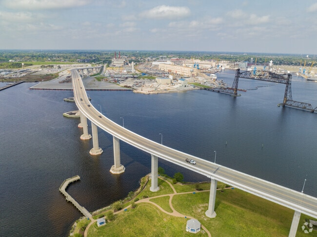 The new Jordan Bridge is an all-electronic toll facility into South Portsmouth.