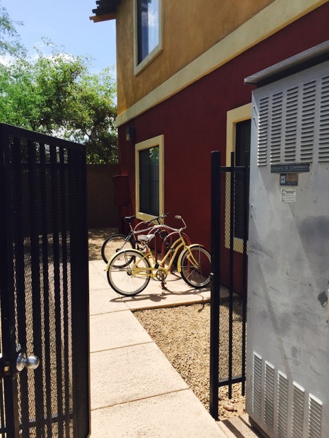 Exterior bike racks - Stanley Place Apartments