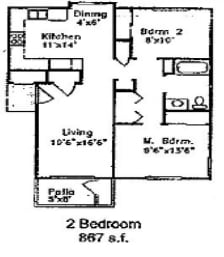 2HAB/1BA - Placer Village Apartments