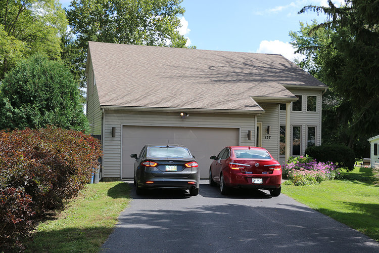 Front of house + garage - 137 Baldwin Ave