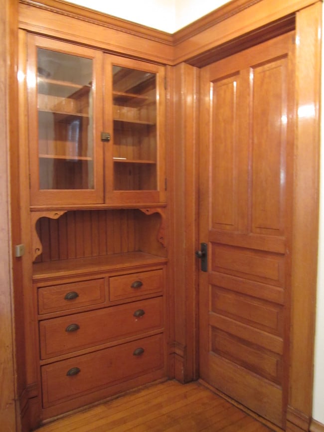 original oak hutch - 2113 W Concord Pl
