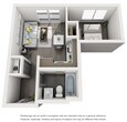 Studio B1 - Unfurnished
