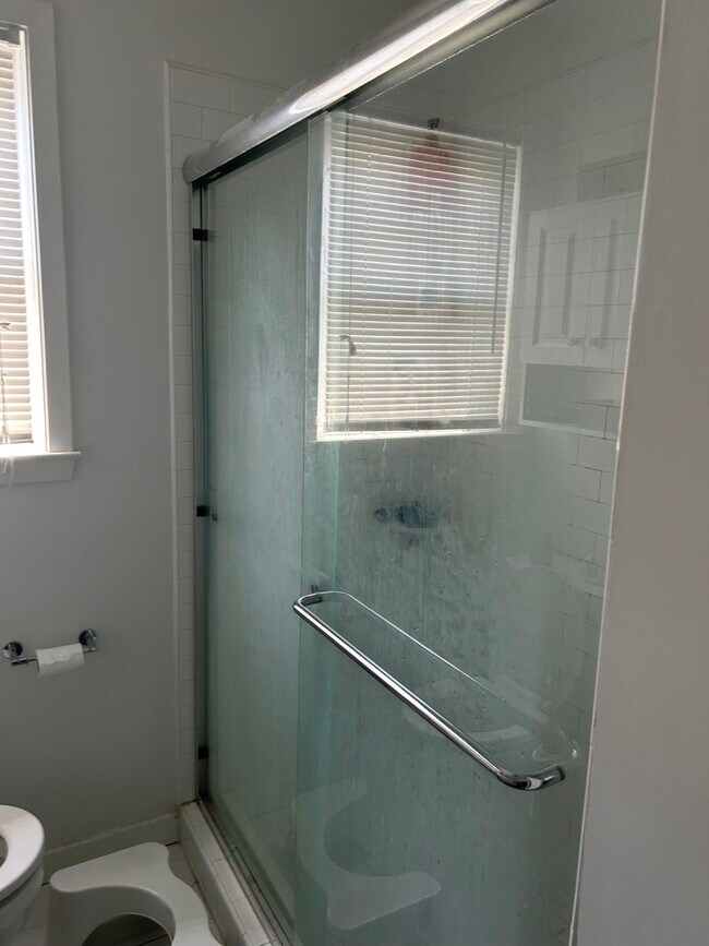 Baño recientemente reformado con ducha a ras de suelo. - 716 N Jackson St