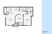 2 Bedroom, 2 Bathroom, 789 SQFT