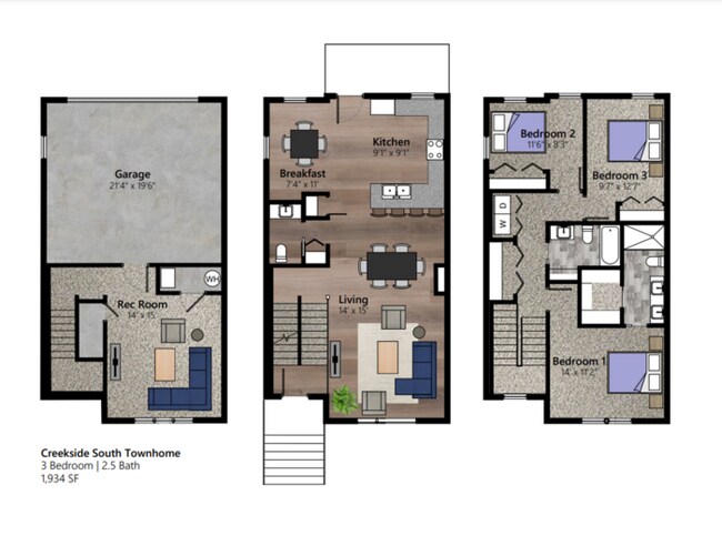 Building Photo - $2,200 | 3 Bedroom, 2.5 Bathroom Town Home | Pets Allowed* | Sublease* | Available for a May 1st,...