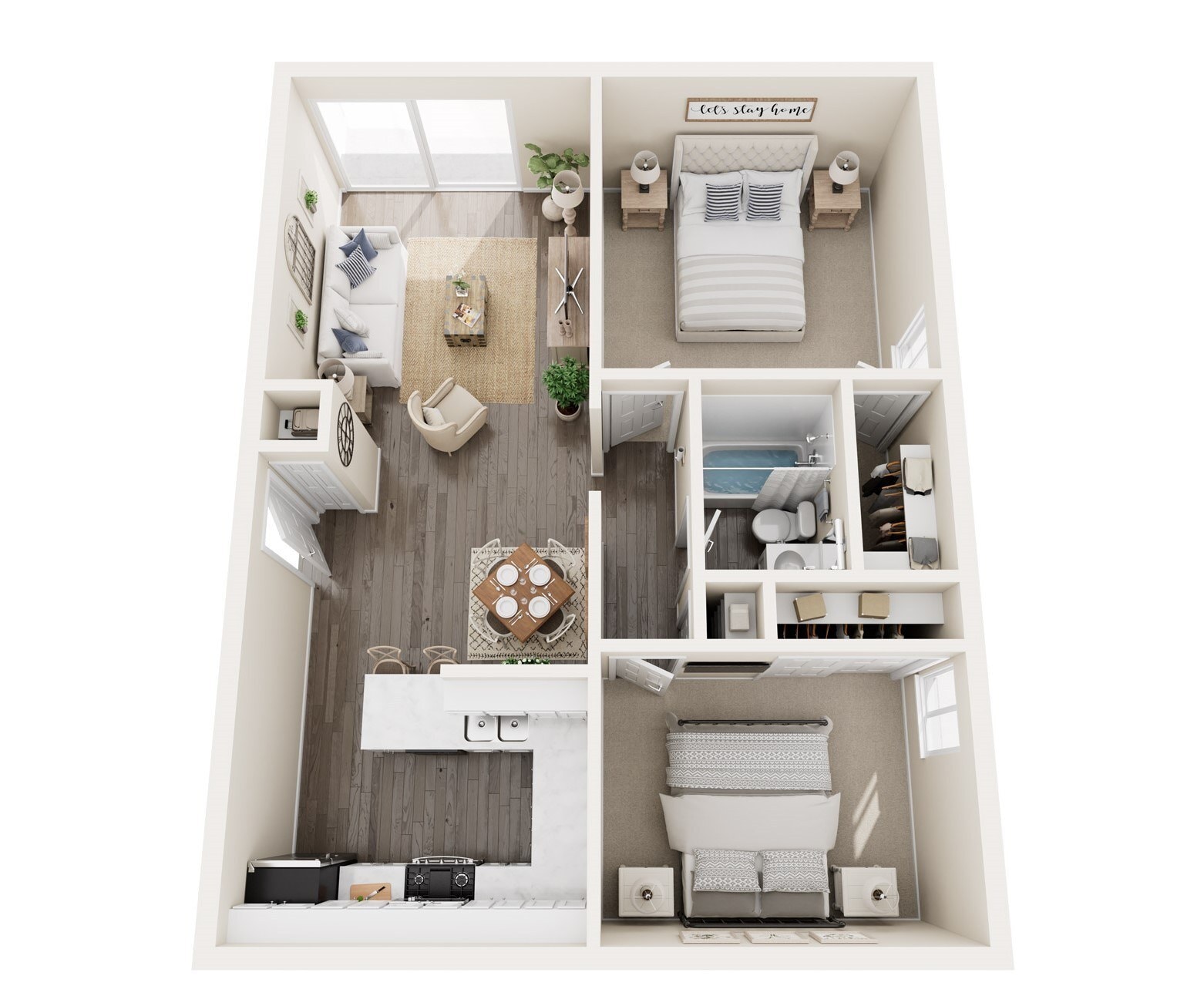 River Ridge Apartments – 2025 Renovated 2 Bed with balcony (A)