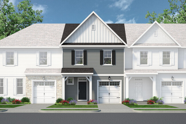 Roanoke - Townhome Exterior Rendering - Hillpoint Preserve Townhome Apartments