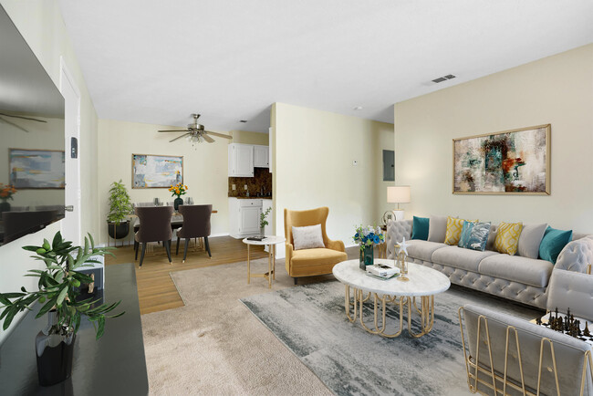 Living Room - Residence at Patriot Place Apartments