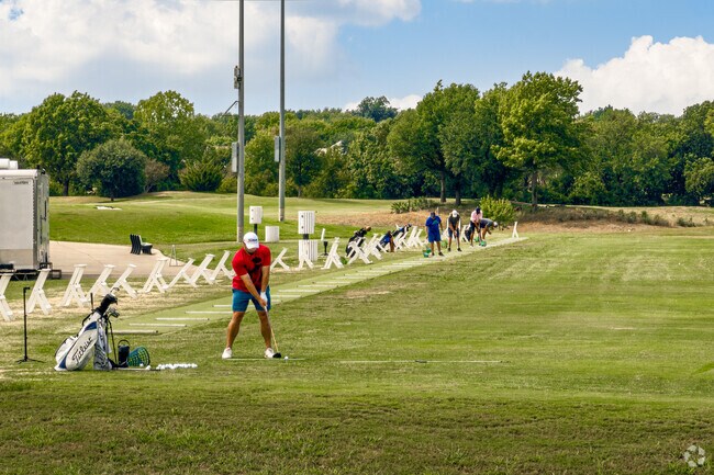Russell Creek-Cross Creek residents enjoy golfing at Watters Creek Golf Course.