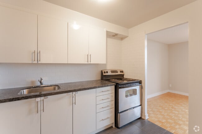 1BR, 1BA - 650SF - Kitchen - The Village View Apartments