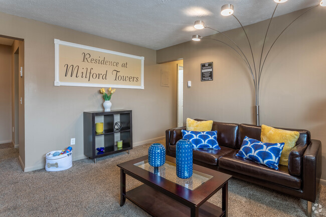 2 Br, 1 Ba - 850 SF - Residence at Milford Tower