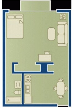 Studio - Washington Manor