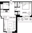 1 Bedroom, 1 Bath- hsr-1x1e