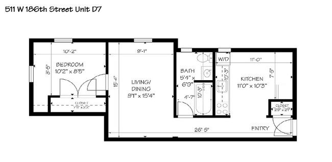 Foto del edificio - 511 W 186th St