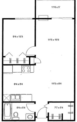 1BR/1BA - SouthGate 3 & 4