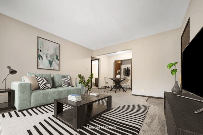 Sala de estar Primrose - Sycamore Creek Apartments