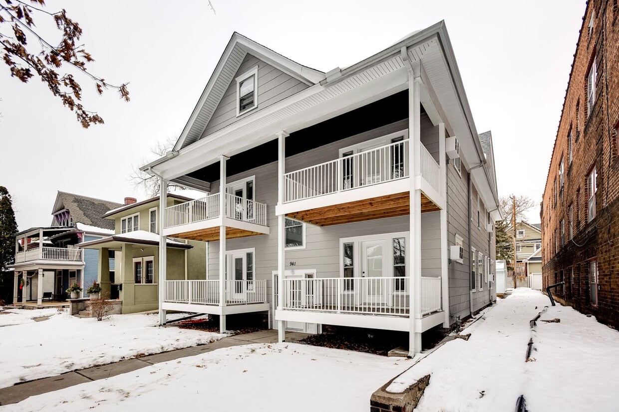 Available unit is level 2, east side. - 941 Goodrich Ave