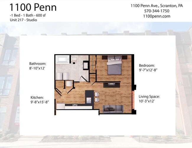 Plano de planta - 1100 Penn Avenue