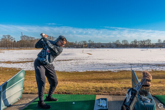 Enjoy the driving range at Cantiague Park in nearby Hicksville.