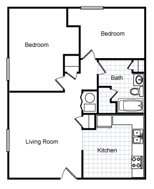 2BR/1BA - University Commons