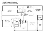 2BR 1BA (1045sf)