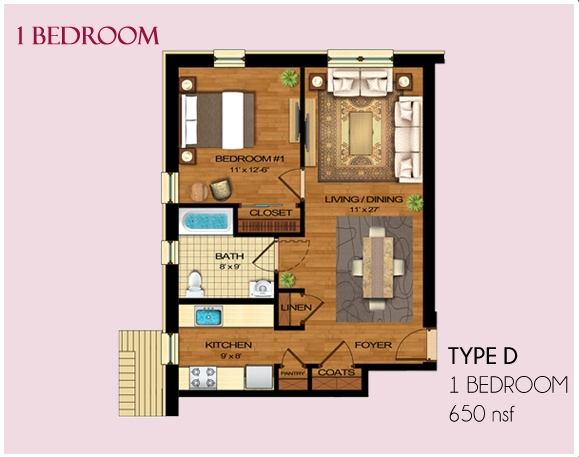 Type D - Lincoln Avenue Apartments