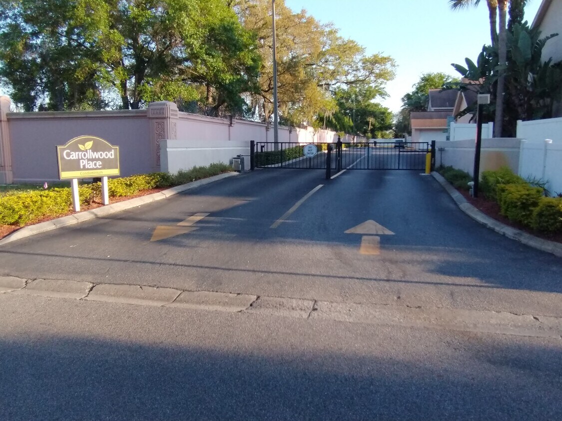 Carrollwood Place Entrance - 3701 Champagne Dr
