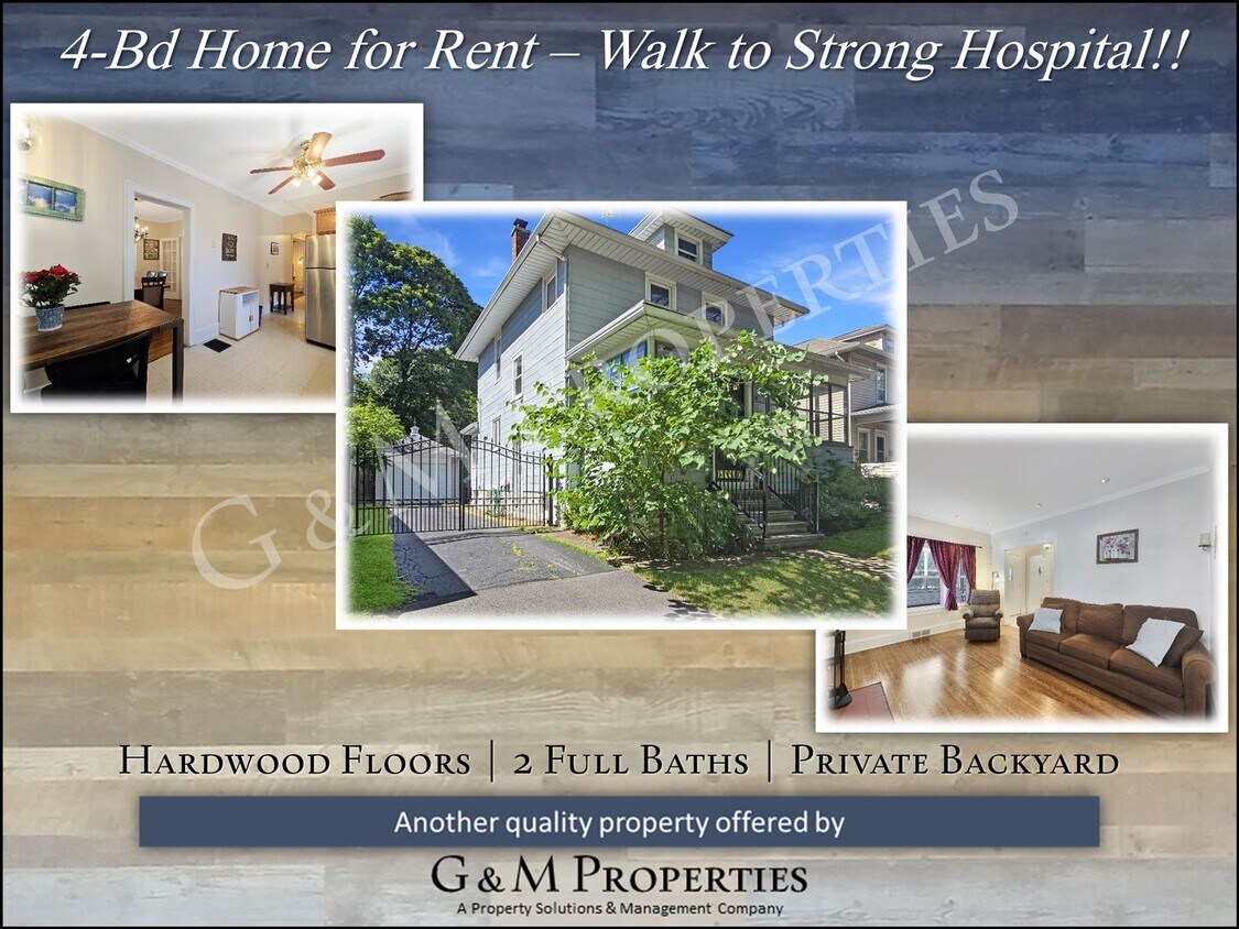 Primary Photo - 4-Bedroom Rental - Walk to Strong Hospital!