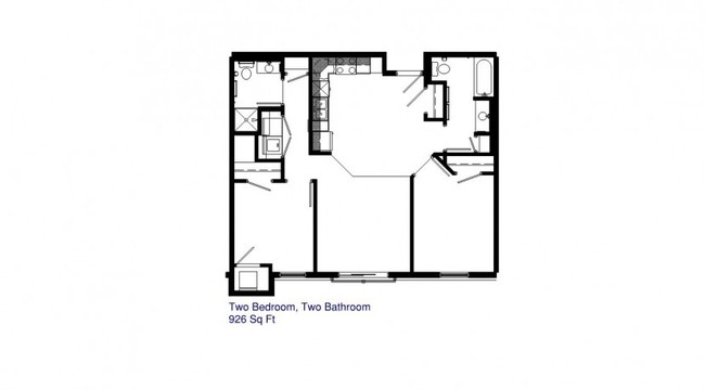 Plano de planta - Forest Oak Apartments