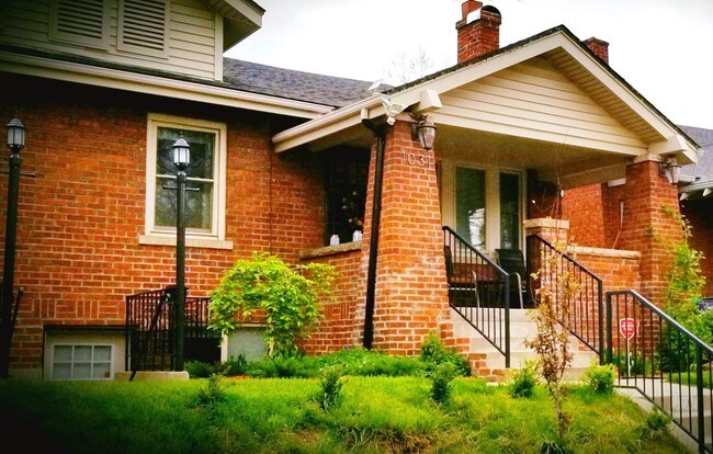 Apartment is on a quiet, residential street. - 1031 Monroe St