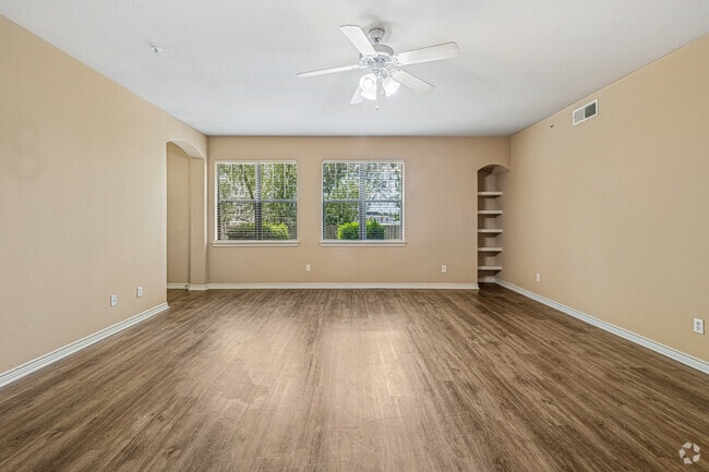 3BR, 2BA - 1,401SF - Living Room - Mansions at Ivy Lake