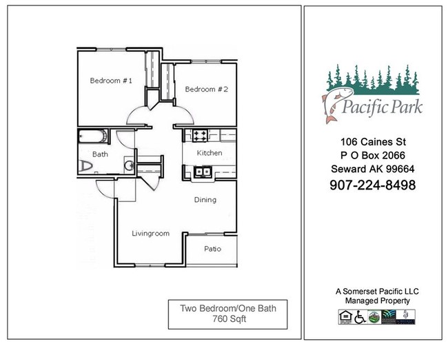 PCPK-Two Bedroom FP - Pacific Park Apartments