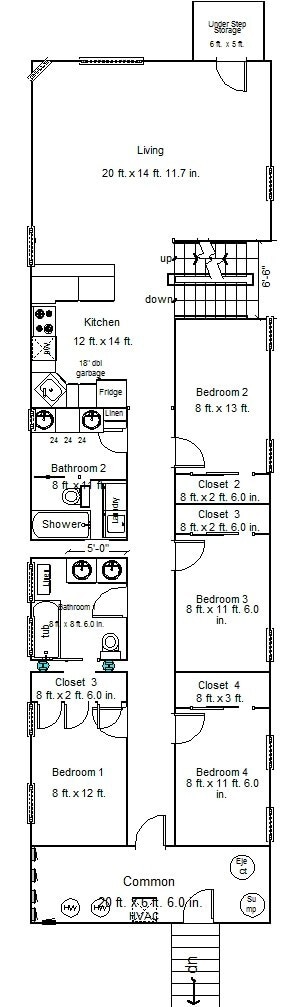 Photo - HUGE 4bed/2bath Condo Quality GARDEN unit in Wicker Park! Central Air! In-Unit Laundry!