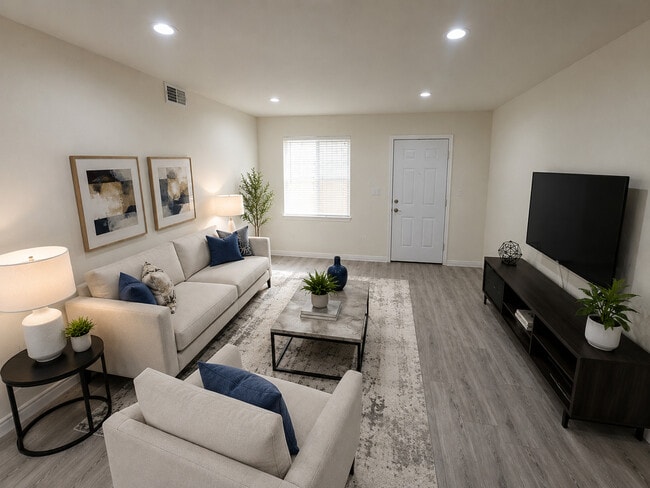 3 Bedroom Living Room - Chance's Court Apartments