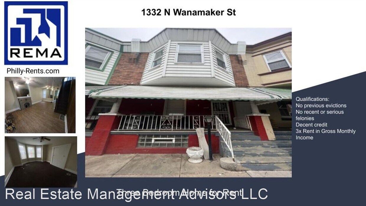 3 br, 1 bath House 1332 N Wanamaker St. House Rental in