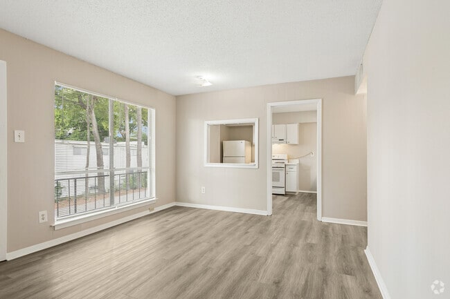 2BR, 1BA - 750SF - Living Room - The Grove at Patterson