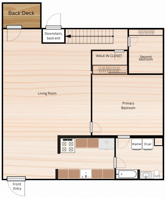 Plan d'étage de l'unité A - 6243 Quinpool Rd
