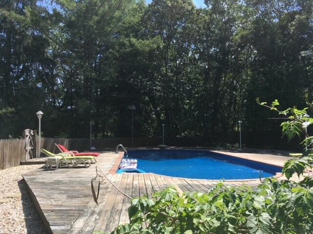 pool view from living room - 72 Silas Carter Rd
