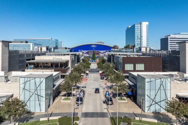 Frisco has stadiums in major districts, like Ford Center.