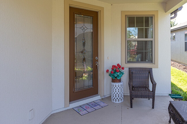 Shaded front porch - 120 Covered Creek Dr