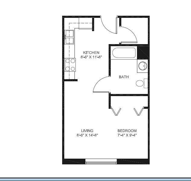 1HAB 1BA - St. Mary's Hall