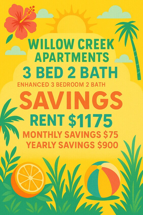 AHORROS DE VERANO - Willow Creek Apartments