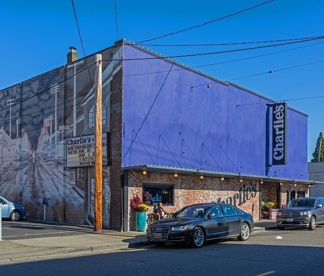 Charlie’s Restaurant and Lounge opened in 1972 and is located in a historic building