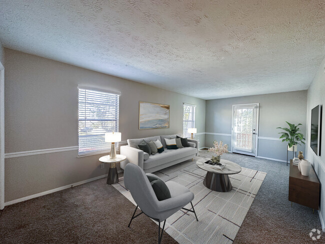 Dogwood Living Room - Breckenridge Apartments