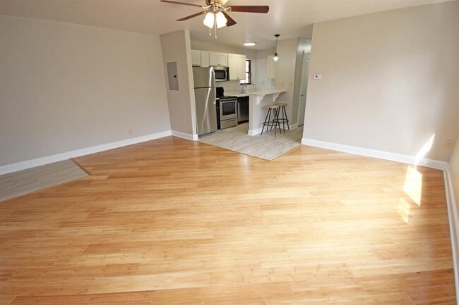 The Winston - Hardwood Living Room - Apartments on Fifth