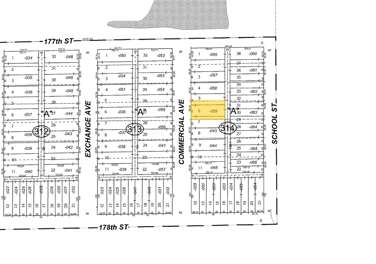 Mapa de la parcela - 17719 Commercial Ave