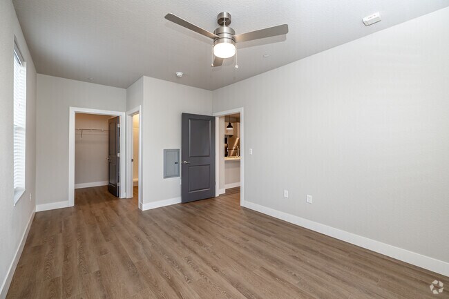 2BR, 2BA - 1,109SF - Primary Bedroom - The Junction at Rogers
