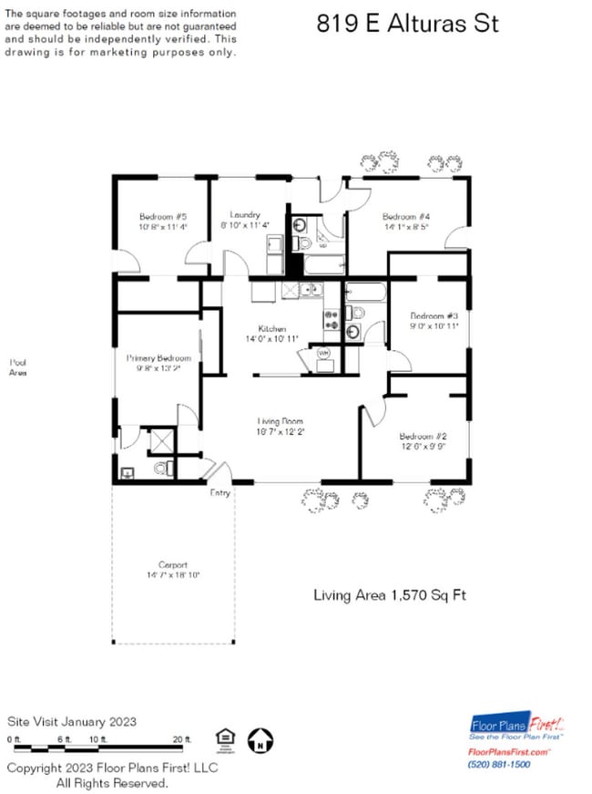 Photo - 819 E Alturas St Apartment