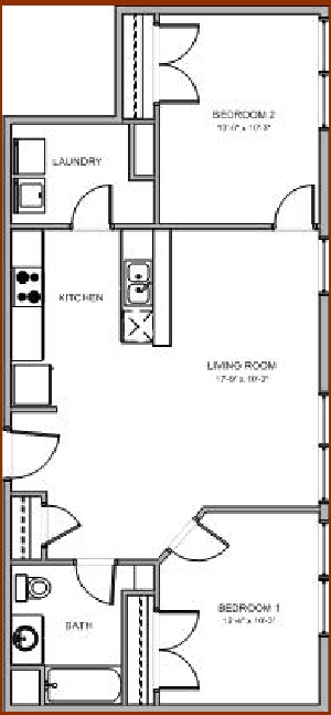 2BR/1BA - Greystone Place